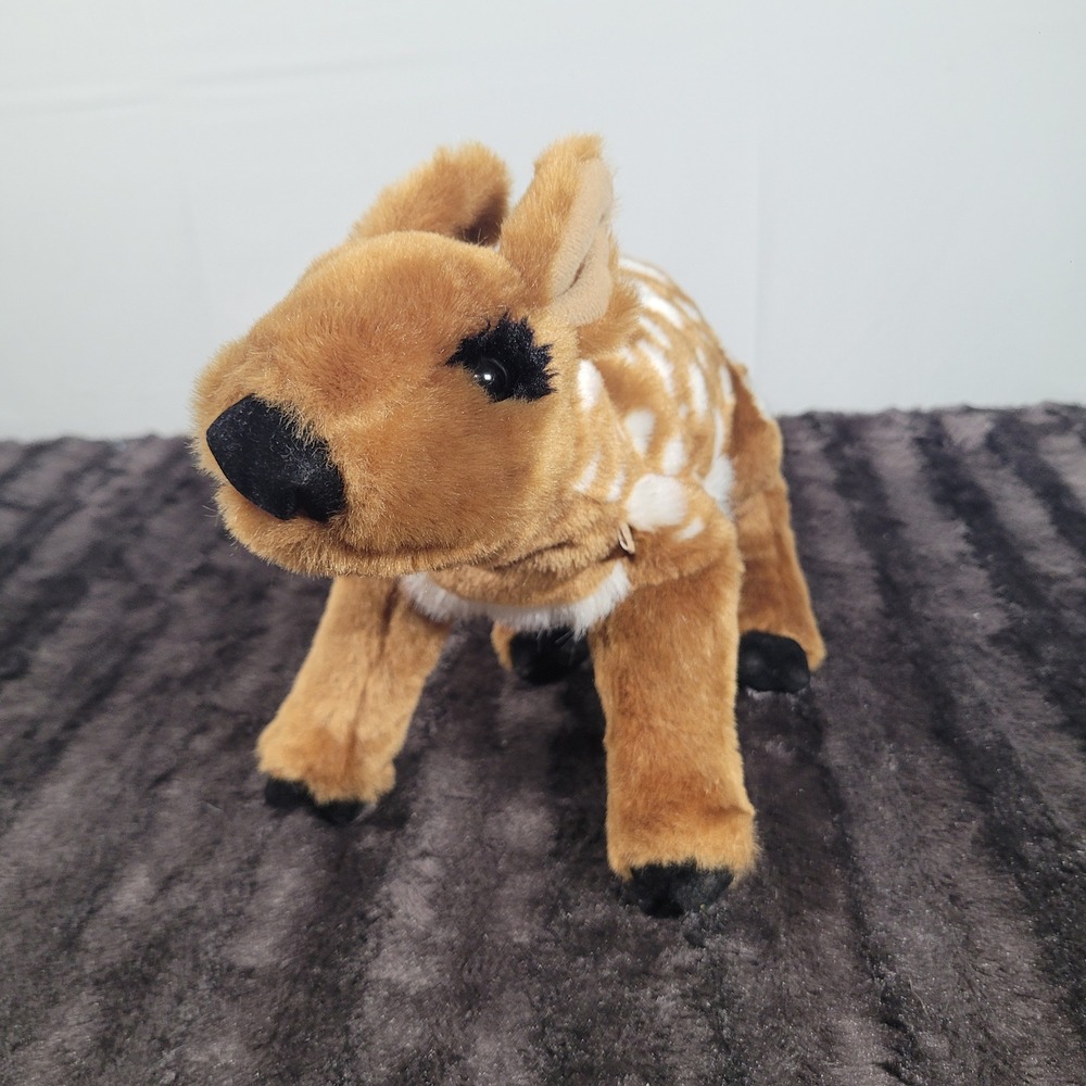 Folkmanis Fawn Hand Puppet Brown Spotted Deer Plush 2573 Woodland Animal